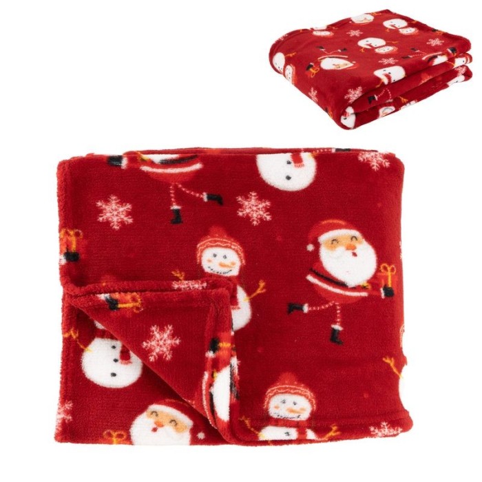 MANTA 125 X 150 MICROFIBRA PAPÁ NOEL