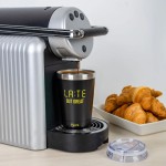 VASO TERMO NEGRO "LATE BUT GREAT"