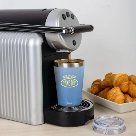 VASO TERMO AZUL "READY FOR TAKE OFF"