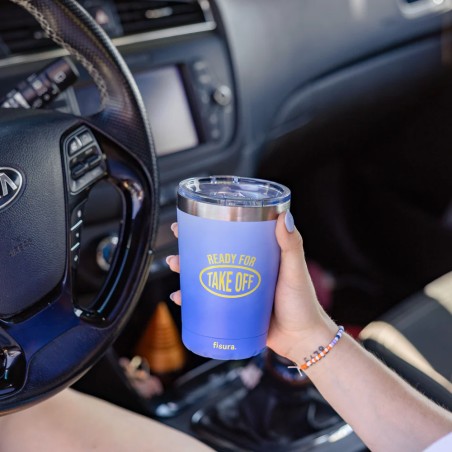 VASO TERMO AZUL "READY FOR TAKE OFF"