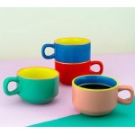 TAZAS DE CAFÉ COLORES