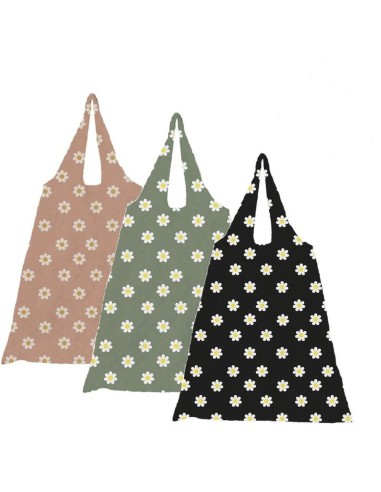 BOLSA COMPRA PLEGABLE FLORES