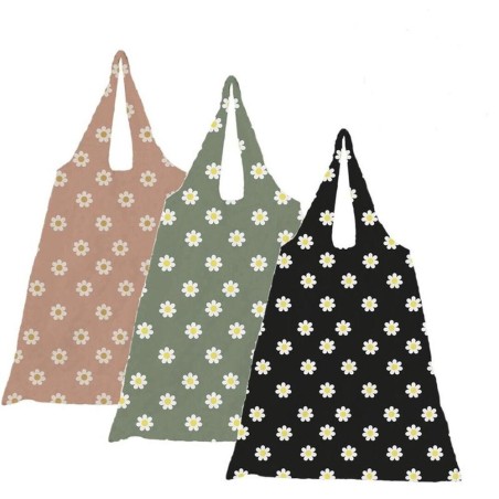 BOLSA COMPRA PLEGABLE FLORES