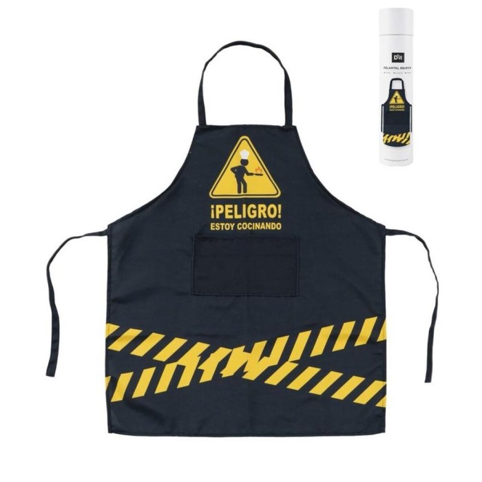 DELANTAL PELIGRO ESTOY COCINANDO