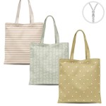 BOLSA ALGODÓN CON CREMALLERA BASICS