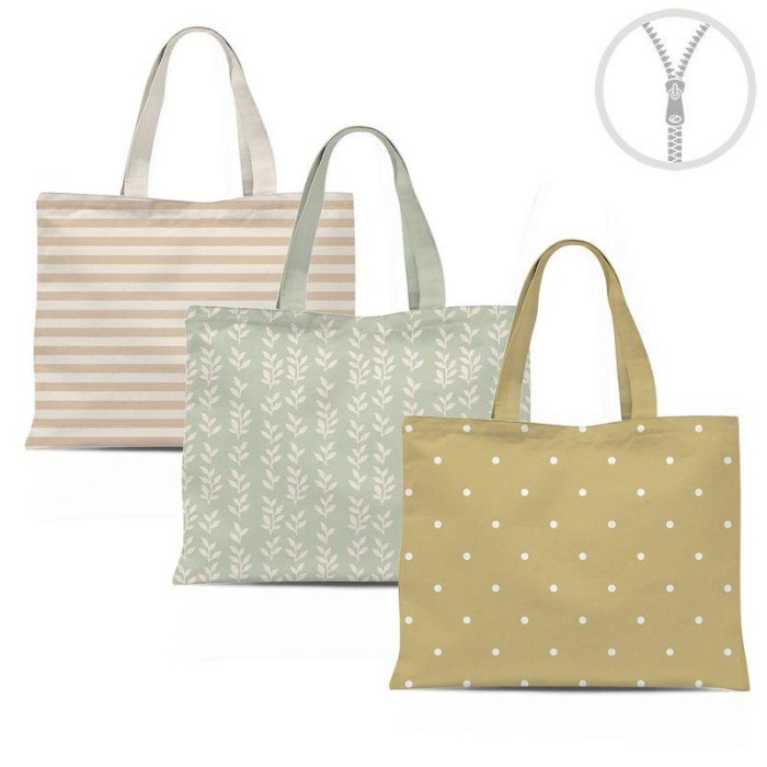 BOLSA ALGODÓN XL CON CREMALLERA BASICS