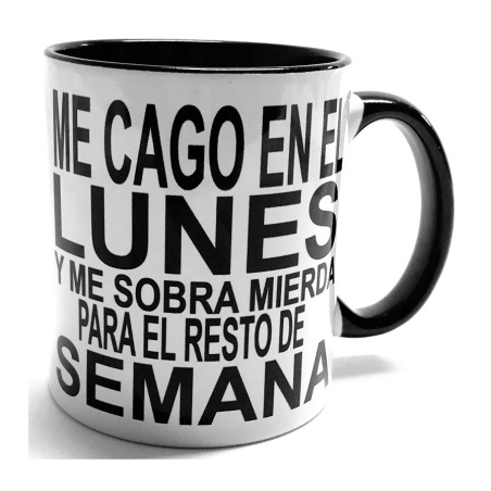 TAZA ME CAGO EN EL LUNES