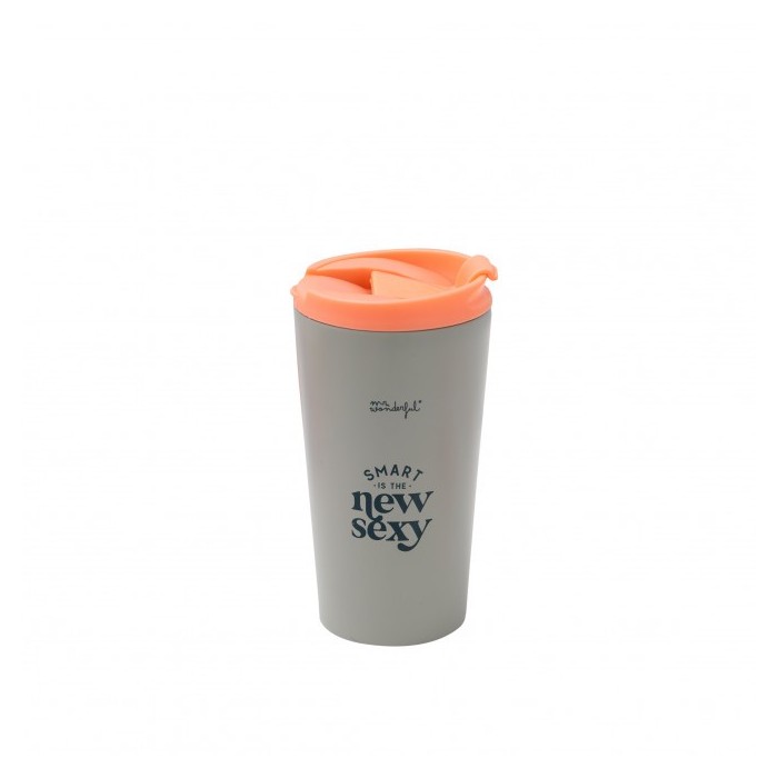 TAZA TAKE AWAY TÉRMICA - SMART IS THE NEW SEXY