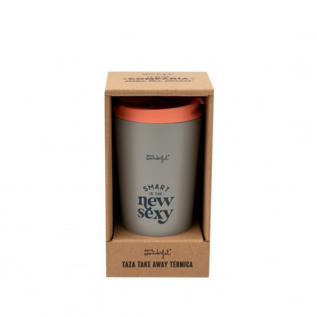 TAZA TAKE AWAY TÉRMICA - SMART IS THE NEW SEXY
