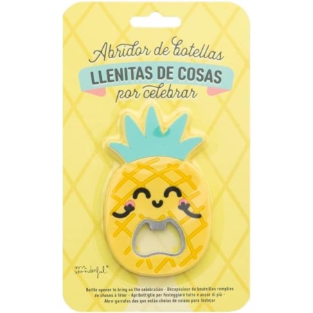 ABRIDOR PIÑA DE BOTELLAS LLENITAS DE COSAS