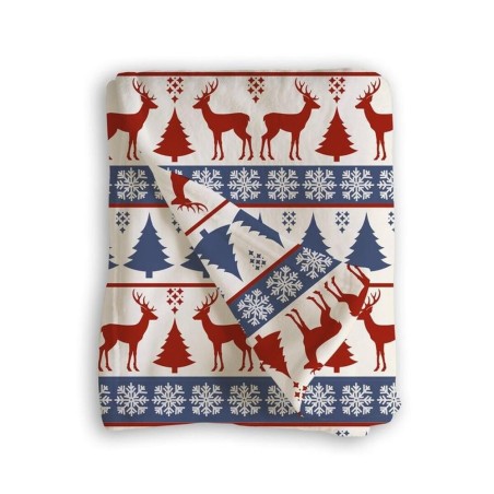 MANTA 125X150 MICROFIBRA NAVIDAD