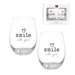 JUEGO DE 2 VASOS 500ML SMILE