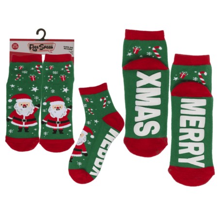 CALCETINES NAVIDAD CON SUELA ABS 36-45