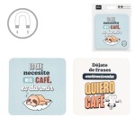 POSAVASOS CON IMÁN CAFÉ
