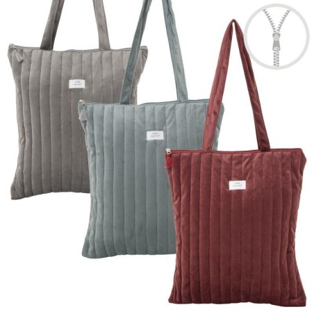 BOLSA CON CREMALLERA TERCIOPELO - ROCIO