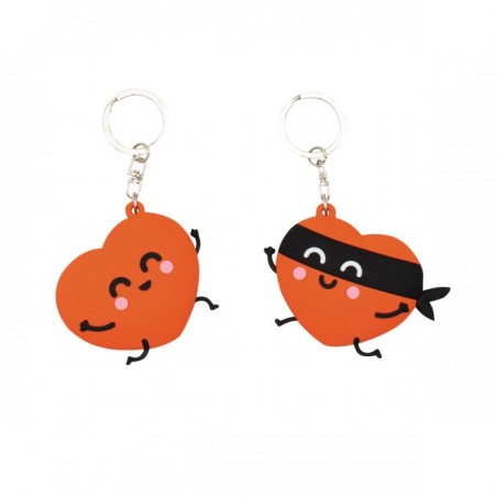 SET 2 LLAVEROS - CORAZÓN Y CORAZÓN BANDIDO