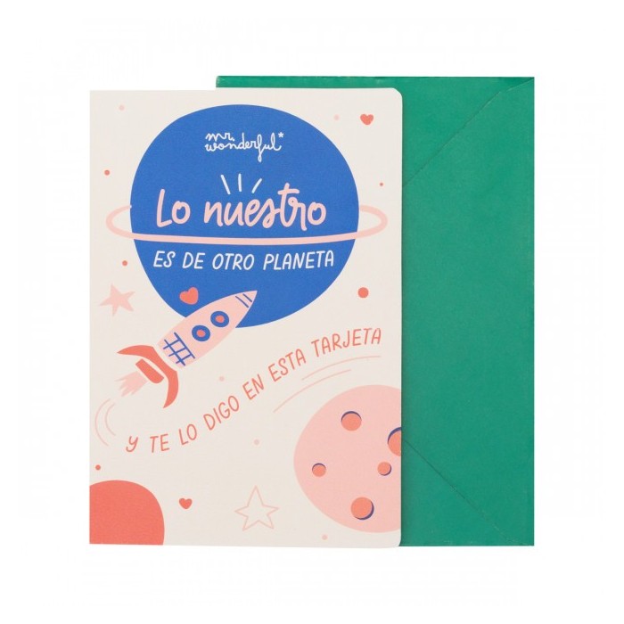 POSTAL - LO NUESTRO ES DE OTRO PLANETA