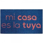 FELPUDO MI CASA ES LA TUYA AZUL ROJO