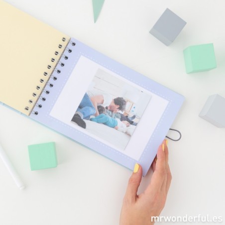 ÁLBUM DE FOTOS PARA BEBÉ AZUL - MOMENTAZOS DE LA ESTRELLA DE LA CASA