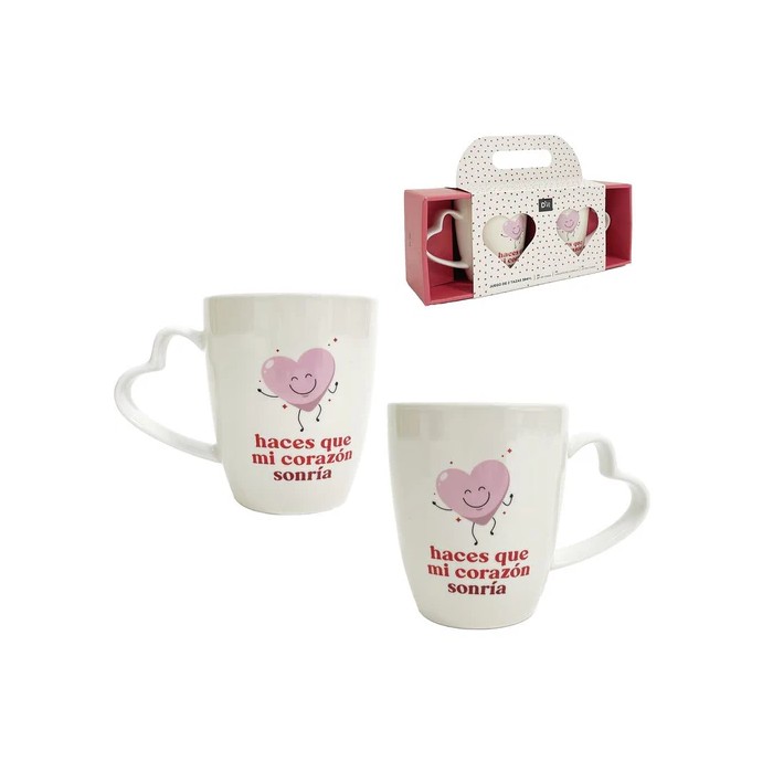 JUEGO DE 2 TAZAS AMOR 384ML