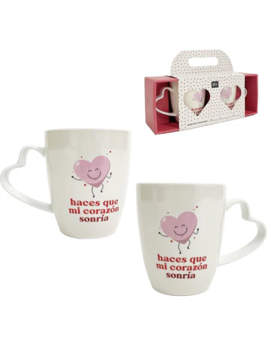 JUEGO DE 2 TAZAS AMOR 384ML