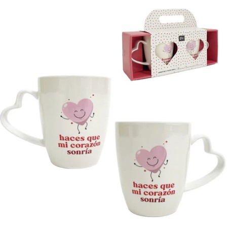 JUEGO DE 2 TAZAS AMOR 384ML