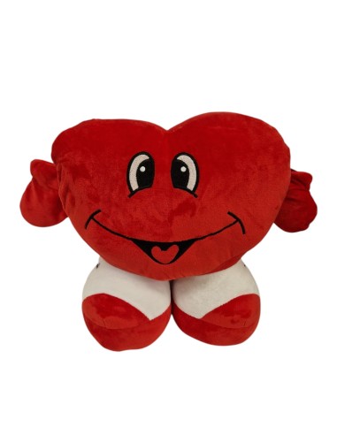 PELUCHE CORAZON CON PIES