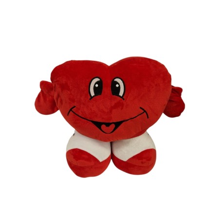 PELUCHE CORAZON CON PIES