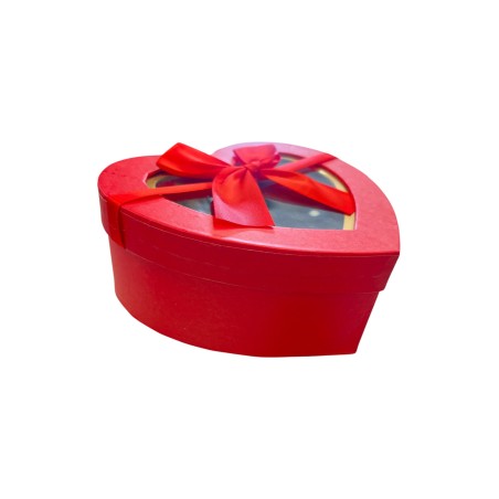 CAJA REGALO CORAZON ROJO GRANDE