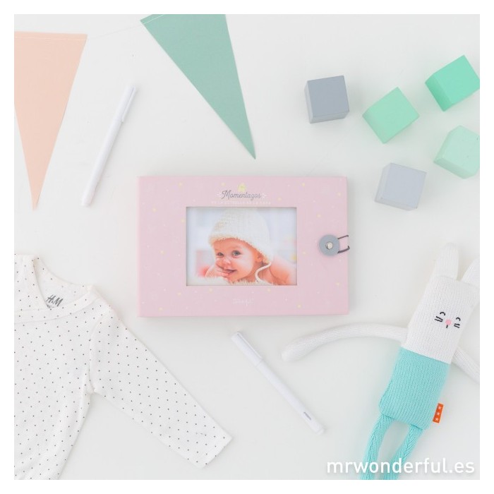 ÁLBUM DE FOTOS PARA BEBÉ ROSA - MOMENTAZOS DE LA ESTRELLA DE LA CASA