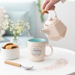 TAZA MADRINA ERES GENIAL, LA MEJOR