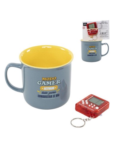 TAZA GAMER CON MINI JUEGO 400ML