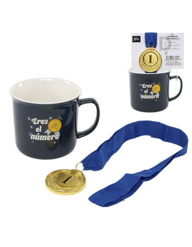 TAZA NUMERO 1 CON MEDALLA 400ML