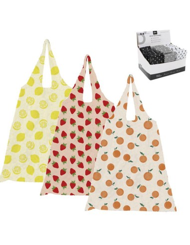 BOLSA COMPRA PLEGABLE FRUTAS