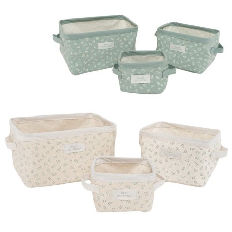 CESTA HOJAS VERDE PEQUEÑO