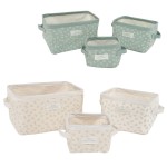 CESTA HOJAS VERDE PEQUEÑO