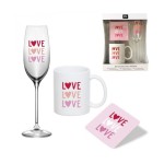 SET REGALO MUG 350ML CON COPA CHAM. 200ML Y POSAVA