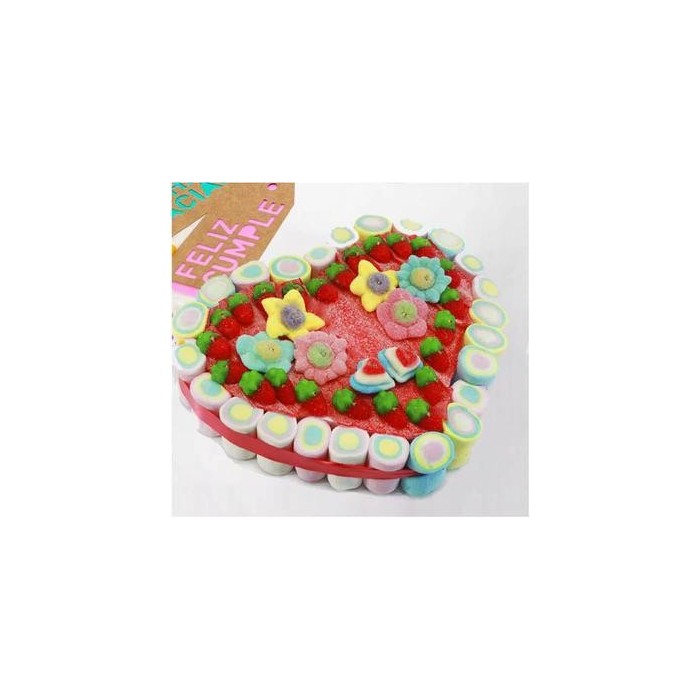 TARTA DE CORAZON CHUCHES