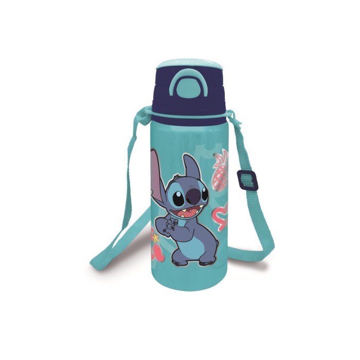BOTELLA ALUMINIO STITCH CON CORREA