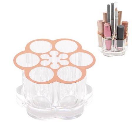 ORGANIZADOR COSMETICOS 12 DPTOS FILO COBRE