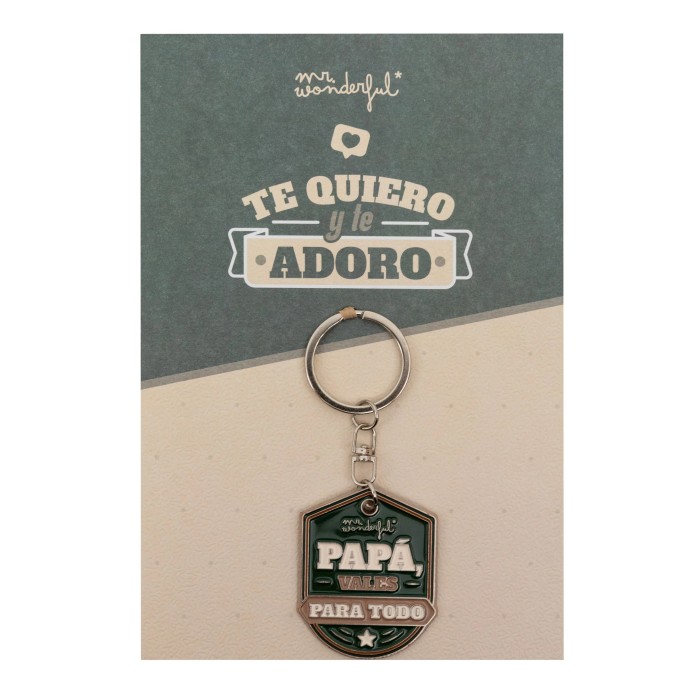 POSTAL CON LLAVERO - PAPÁ, VALES PARA TODO