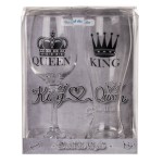 SET VASO Y COPA KING Y QUEEN