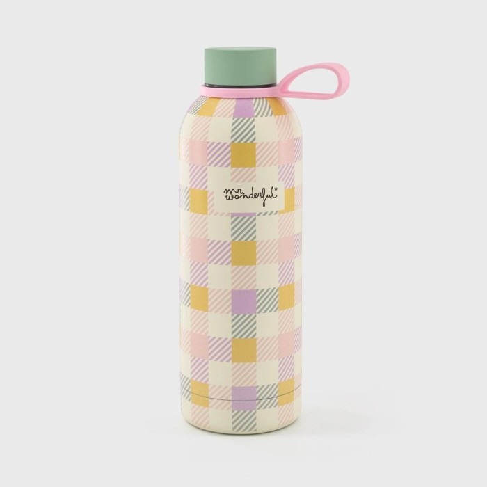 BOTELLA TÉRMICA - CUADRADOS MULTICOLOR