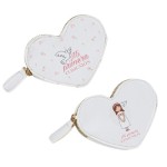 MONEDERO FORMA CORAZÓN COMUNIÓN NIÑA