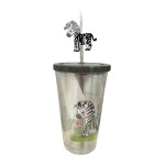 VASO CON PAJITA ANIMALES