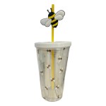 VASO CON PAJITA ANIMALES