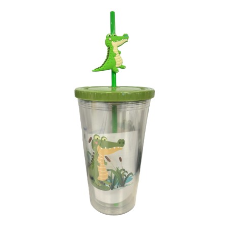 VASO CON PAJITA ANIMALES