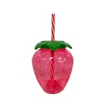 VASO FRESA CON PAJITA 500ML
