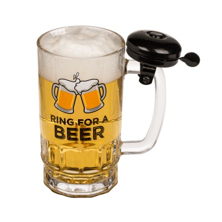 JARRA DE CERVEZA CON TIMBRE