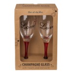 SET DE COPAS DE CHAMPÁN CON CORAZÓN